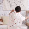Rose in april: poncho de bain coeur rouge 1- 3 ans. - Image 3