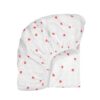 Rose in april: drap housse coeur rouge 60 x 120 cm ou 70 x 140 cm.