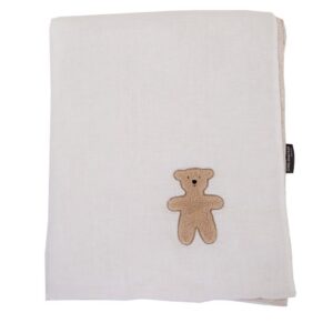 Couverture Bébé – 80×100 cm- Jersey / Mousseline Teddy.