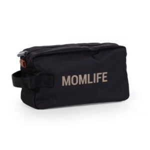 Momlife Trousse De Toilette – Noir Or.