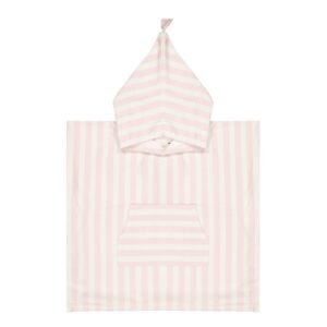 Rose in april: poncho de bain rayé rose 1- 3 ans.