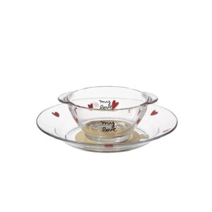 Set Duralex (assiette et bol) – Coeurs (+ ventouse)