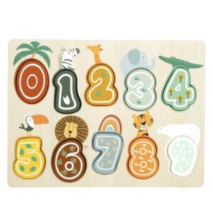 Puzzle chiffres safari.