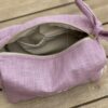 Trousse lin brodée" PRINCESSE " mauve. - Image 2