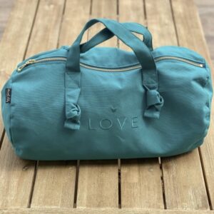 Mini sac polochon- bleu canard – LOVE.