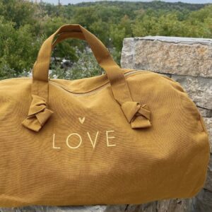 Mini sac polochon- ocre- LOVE.