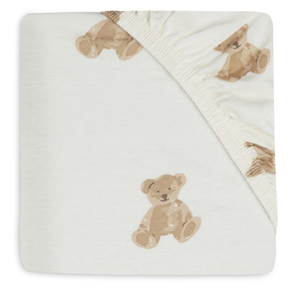 Drap-housse Jersey Jollein - Blanc - 70 X 140 Cm - Pour Lit Bébé/enfant - Coton Extensible