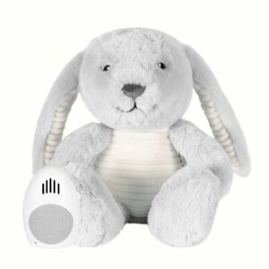 Peluche bruits blancs Milo Lapin gris.