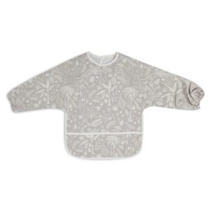 Bavoir imperméable avec manches Botanical Nougat.