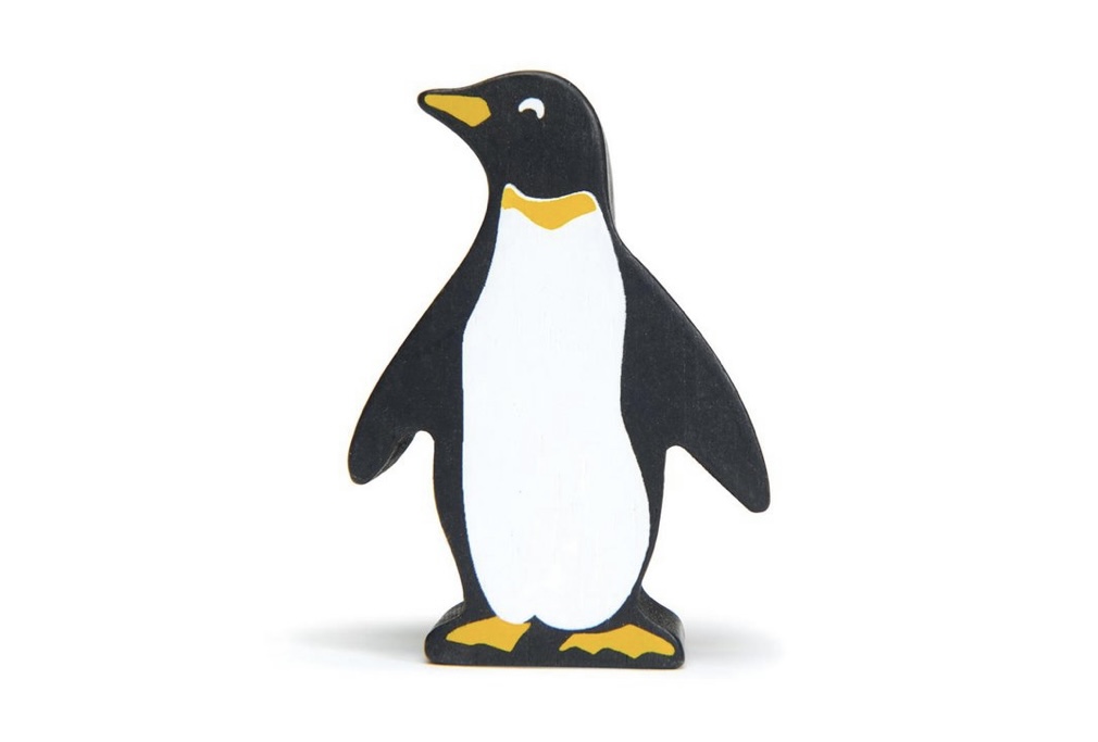 Animal en bois: Le pingouin.