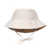 Chapeau anti-UV réversible enfants – Baleine, caramel 19-36mois. - Image 2