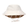 Chapeau anti-UV réversible enfants – Hippocampe, caramel 19-36mois. - Image 2