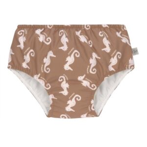 Maillot de bain couche – Hippocampe, caramel 13-18mois.