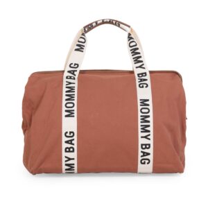MOMMY BAG  SAC A LANGER – SIGNATURE – TOILE – TERRACOTTA.