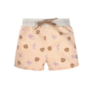 Short de bain bébé – Coraux, pêche rose 7-12mois.