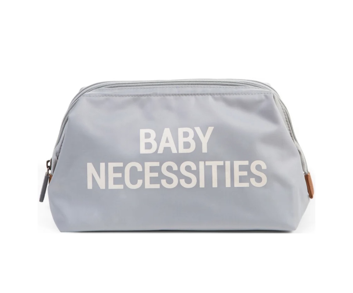 Baby Necessities Trousse De Toilette – Gris/ Blanc.