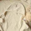 Cape de bain 100cm x 65cm, broderie Lapin. - Image 5