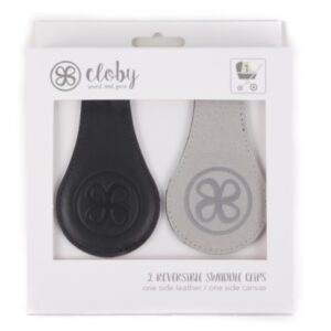 Cloby clips cuir noir.