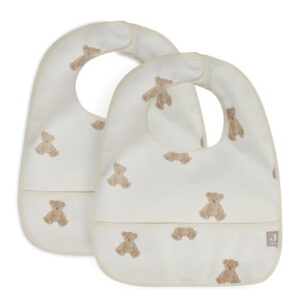Bavoirs imperméables Teddy Bear jollein lot de 2.
