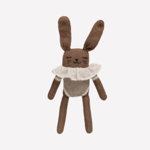 Doudou lapin maillot avoine | Main Sauvage.