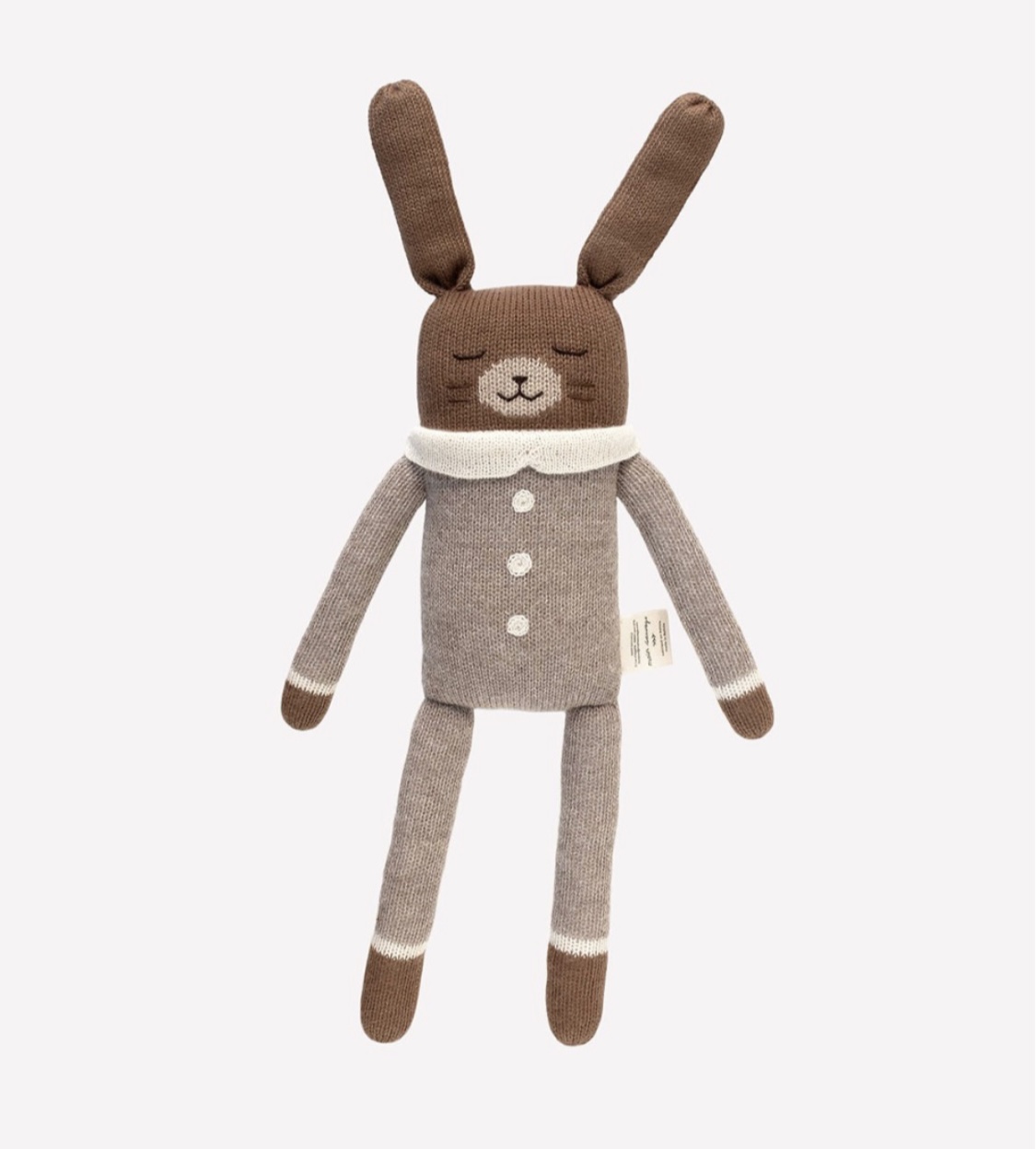 Doudou lapin grand modèle pyjama avoine | Main Sauvage.