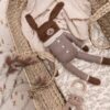 Doudou lapin grand modèle pyjama avoine | Main Sauvage. - Image 3