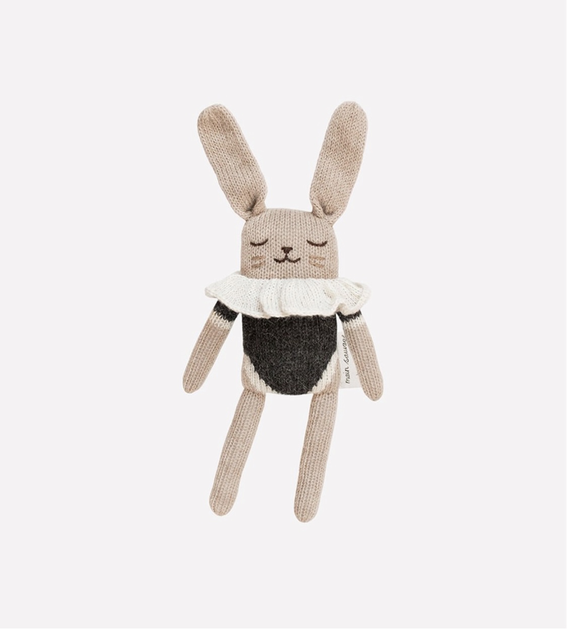 Doudou lapin maillot noir | Main Sauvage.