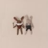 Doudou lapin salopette noire | Main Sauvage. - Image 2
