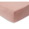 Jollein Drap-housse Jersey 60x120cm - Pale Pink/Rosewood - 2 pièces. - Image 2