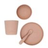 Coffret repas en silicone pale pink 4pièces. - Image 3