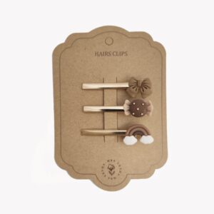 Set de 3 barrettes pour cheveux, modèle rainbow.