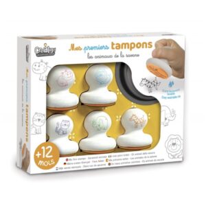 Mes premiers tampons « Animaux de la savane ».