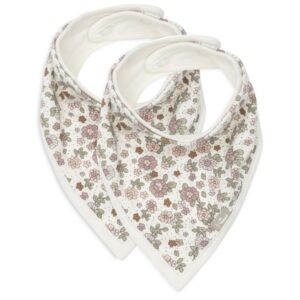 Bandana Retro Flowers Jollein lot de 2.