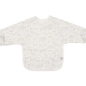 Bavoir imperméable avec manches Animals Nougat.