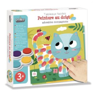 Tableaux Faciles, Peinture au doigt « Adorables Compagnons ».