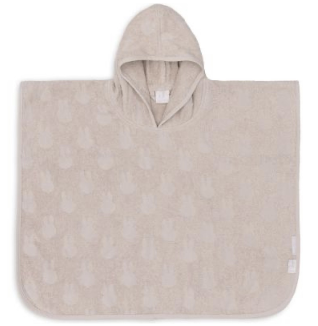 Jollein Poncho de bain Miffy Jacquard Nougat (1-4 ans).