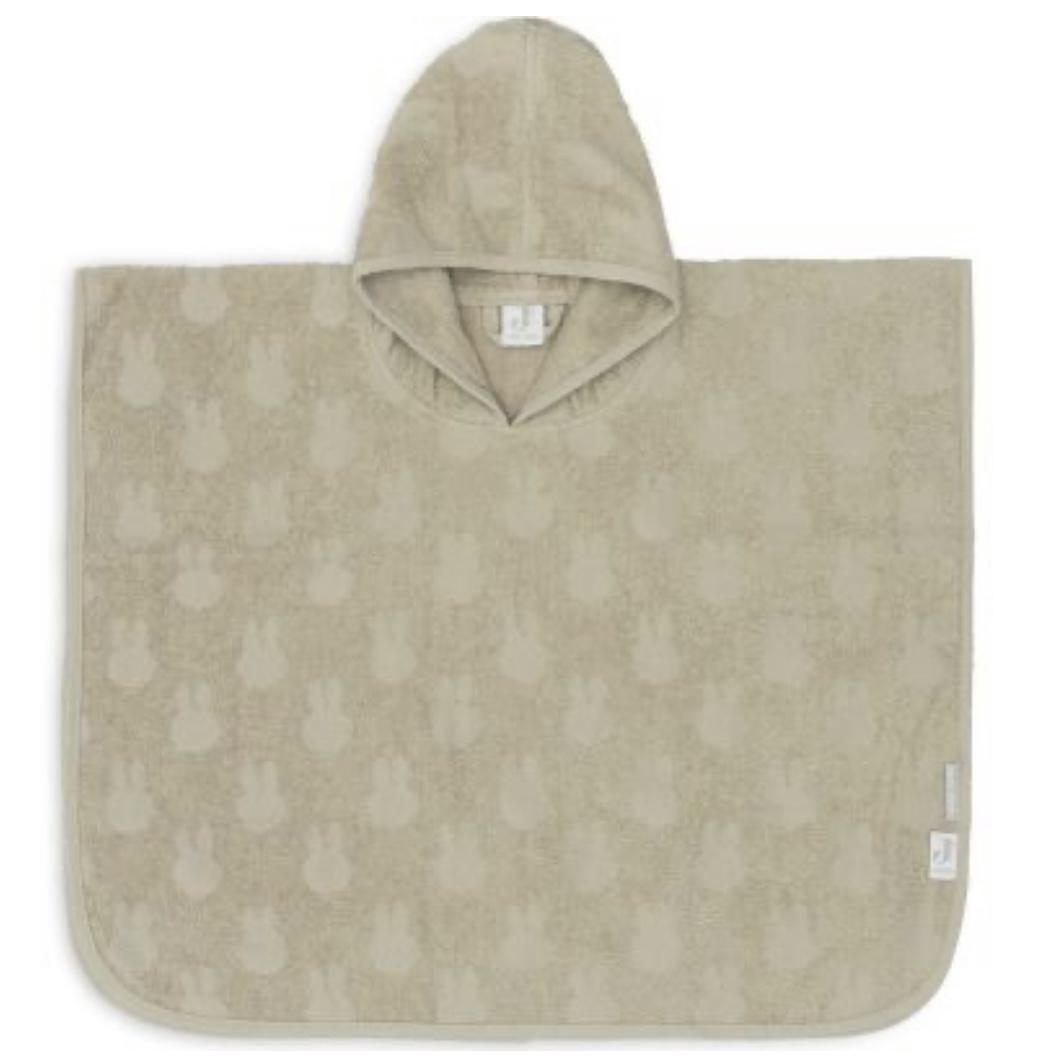 Jollein Poncho de bain Miffy Jacquard Olive Green (1-4 ans).