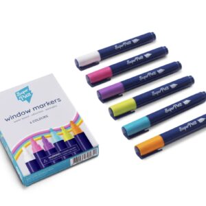 FEUTRES EFFACABLES POUR VITRES ET MIROIRS (x6).