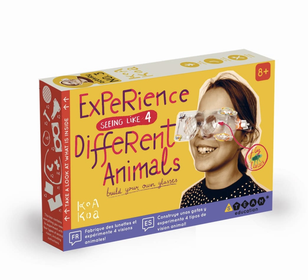 Kit de bricolage pour enfants / Construis des lunettes qui simulent la vision animale.