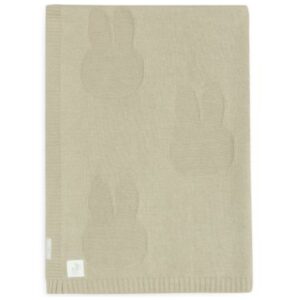 Couverture en tricot Miffy Olive Green (75 x 100 cm) Jollein.