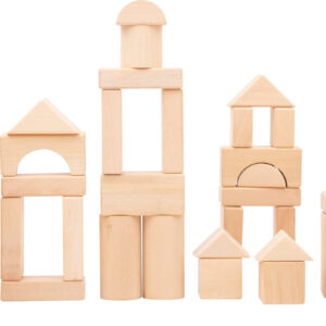 Blocs de construction Naturel 50 pcs. dans un pochon.