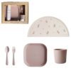 Coffret repas 5 pièces, coloris Blush. Mushie.