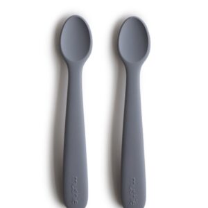 Mushie duo de cuillères en silicone Tradewinds.