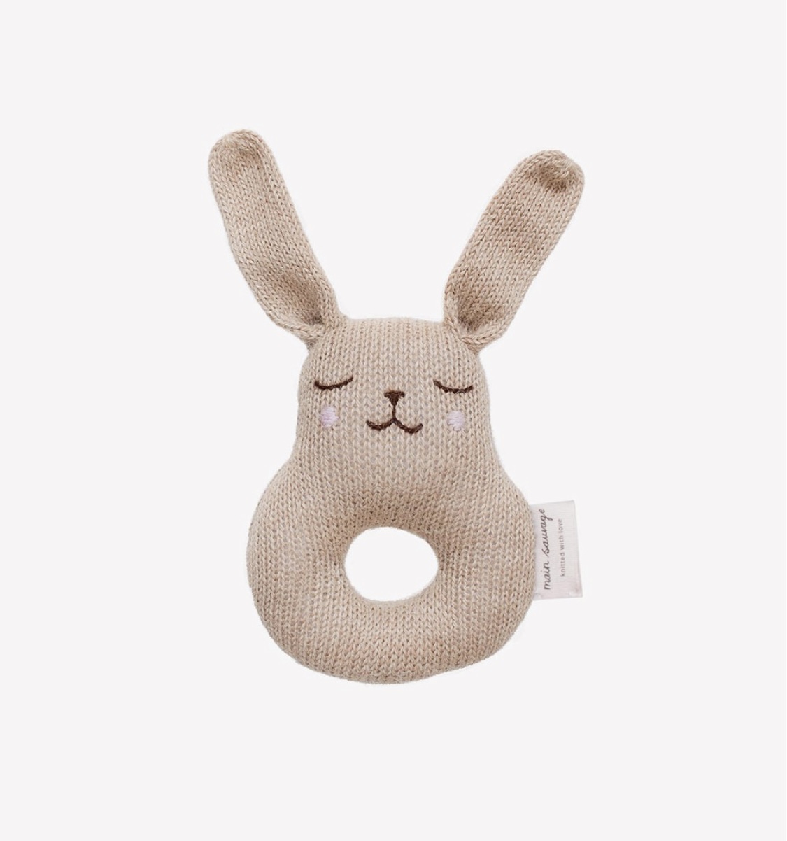 Hochet lapin sable | Main Sauvage.