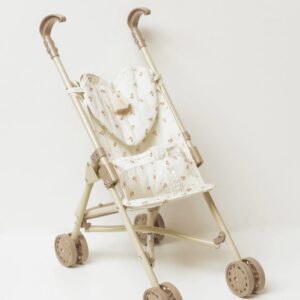 Poussette Buggy poupée motif flower.