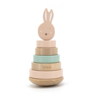 Tour à empiler en bois – Mrs. Rabbit.