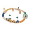 Circuit de train en bois.