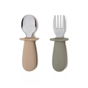 Couverts fourchette/cuillère (Sauge/Taupe).