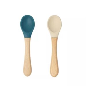 Set de deux cuillères (Bleu nuit / Ivoire).
