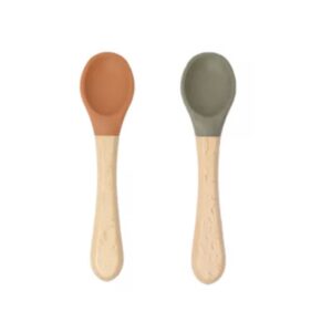Set de deux cuillères (Chameau / Sauge).